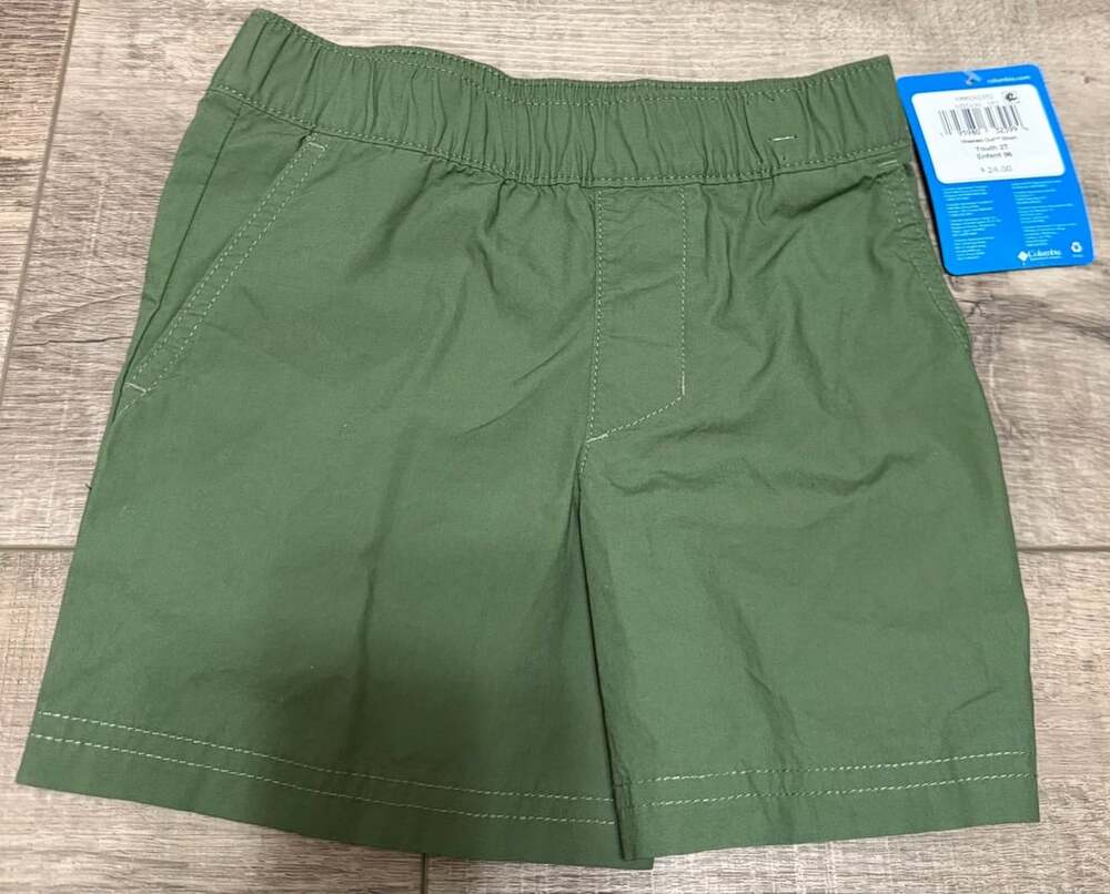 Columbia Washed Out Short Toddler Boys 2T Green